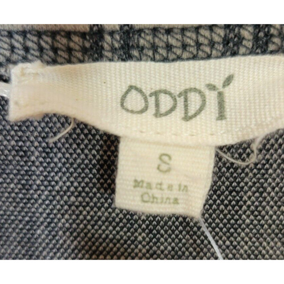 NWT Oddy Grayish Ombre Striped Hi-Low Short Sleeve Dress Women's Size Small - Picture 3 of 9